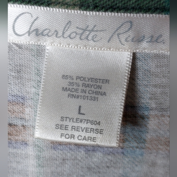 Charlotte Russe large green plaid tunic snap top ☆☆♡♡ - Picture 10 of 16